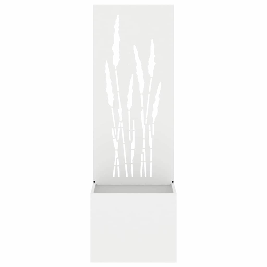 Garten Sichtschutz-Leinwand Weiß 50 x 140 cm