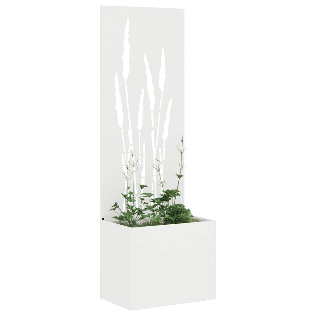 Garten Sichtschutz-Leinwand Weiß 50 x 140 cm