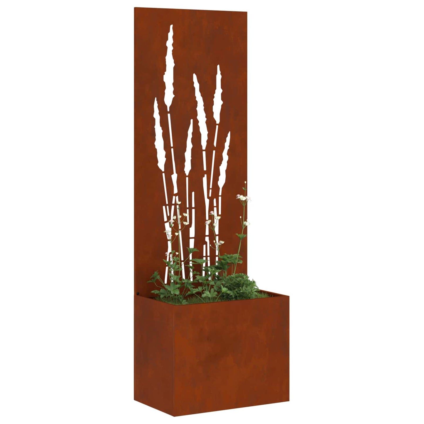 Garten Sichtschutz-Leinwand Rostig 50 x 140 cm Wetterfeststahl