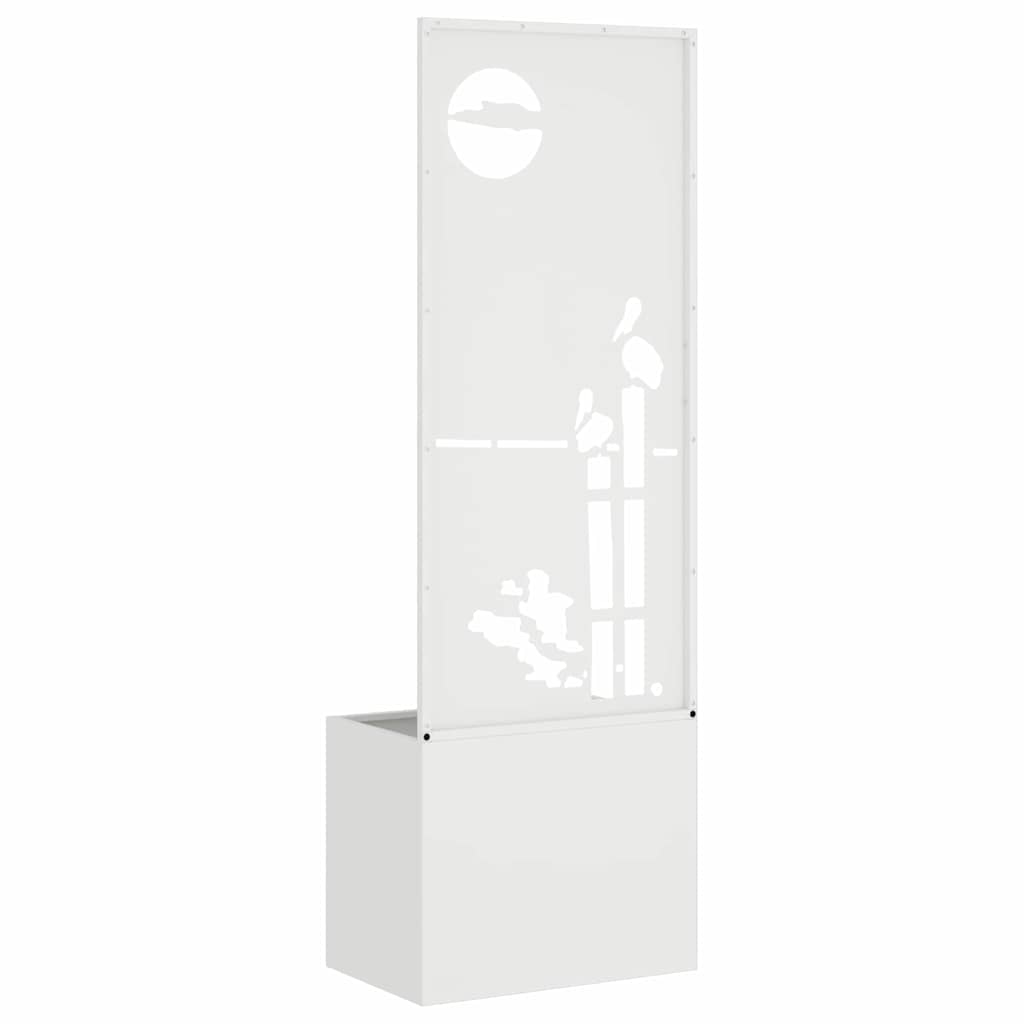 Toile brise-vue de jardin blanche 50 x 140 cm