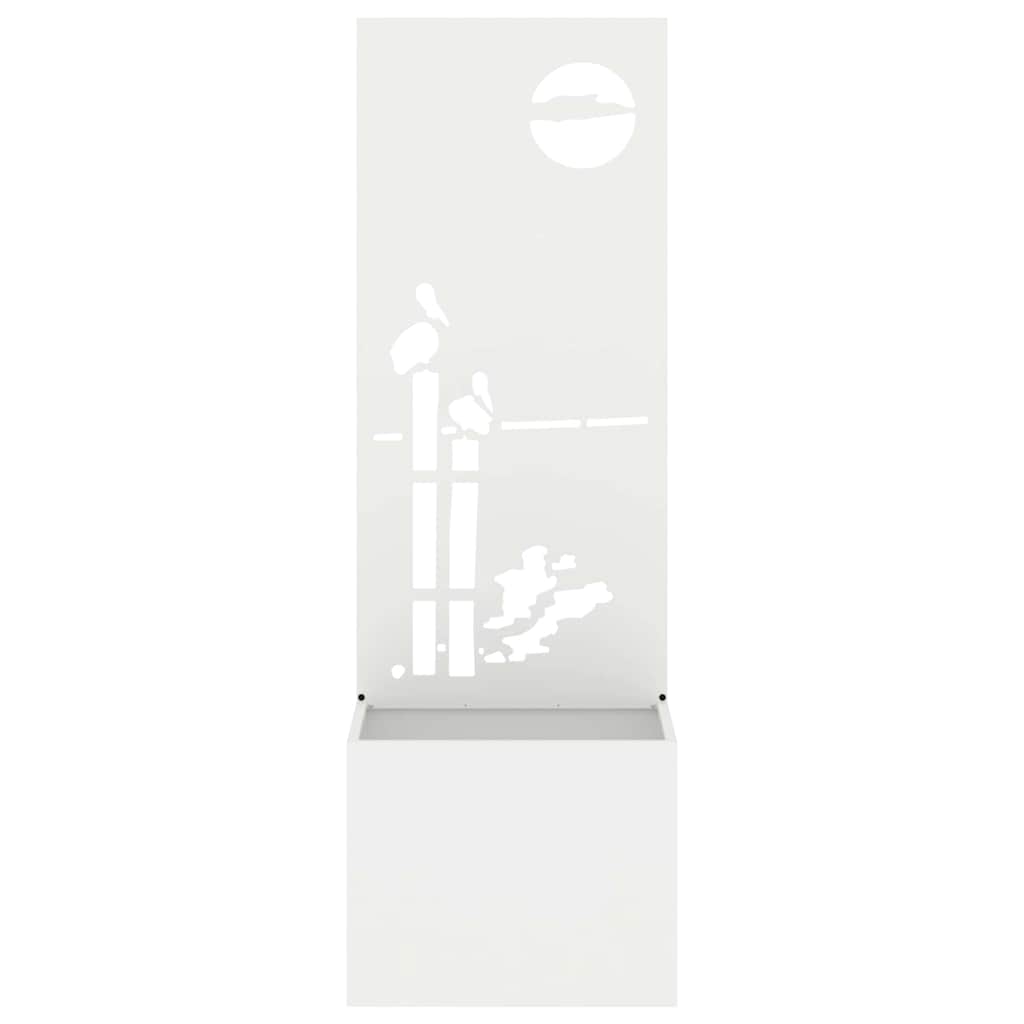 Toile brise-vue de jardin blanche 50 x 140 cm