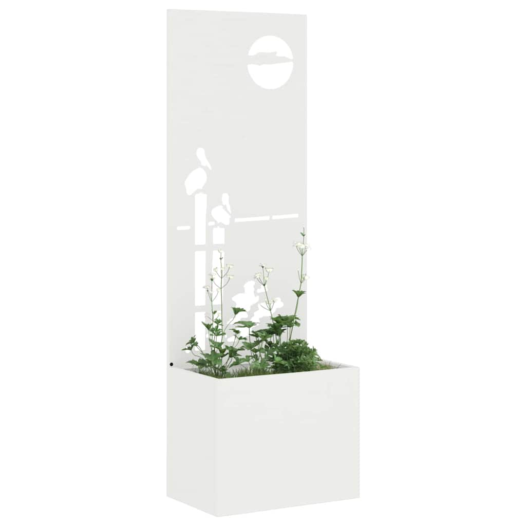 Toile brise-vue de jardin blanche 50 x 140 cm