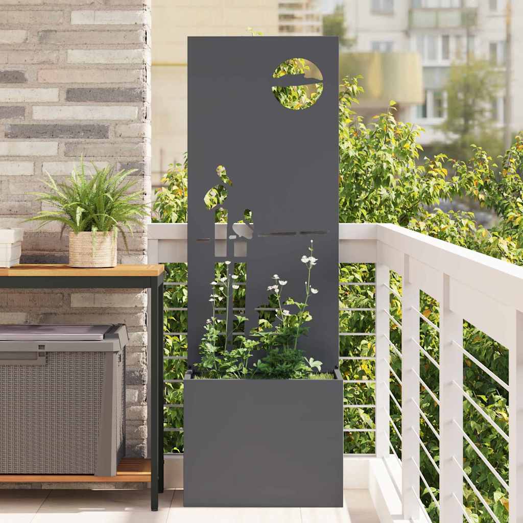 Garten Sichtschutz-Leinwand Anthrazit 50 x 140 cm