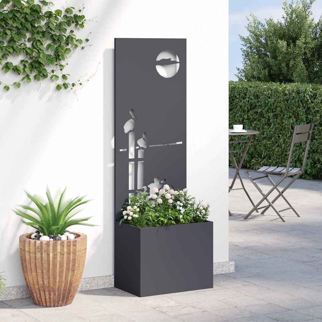 Garten Sichtschutz-Leinwand Anthrazit 50 x 140 cm