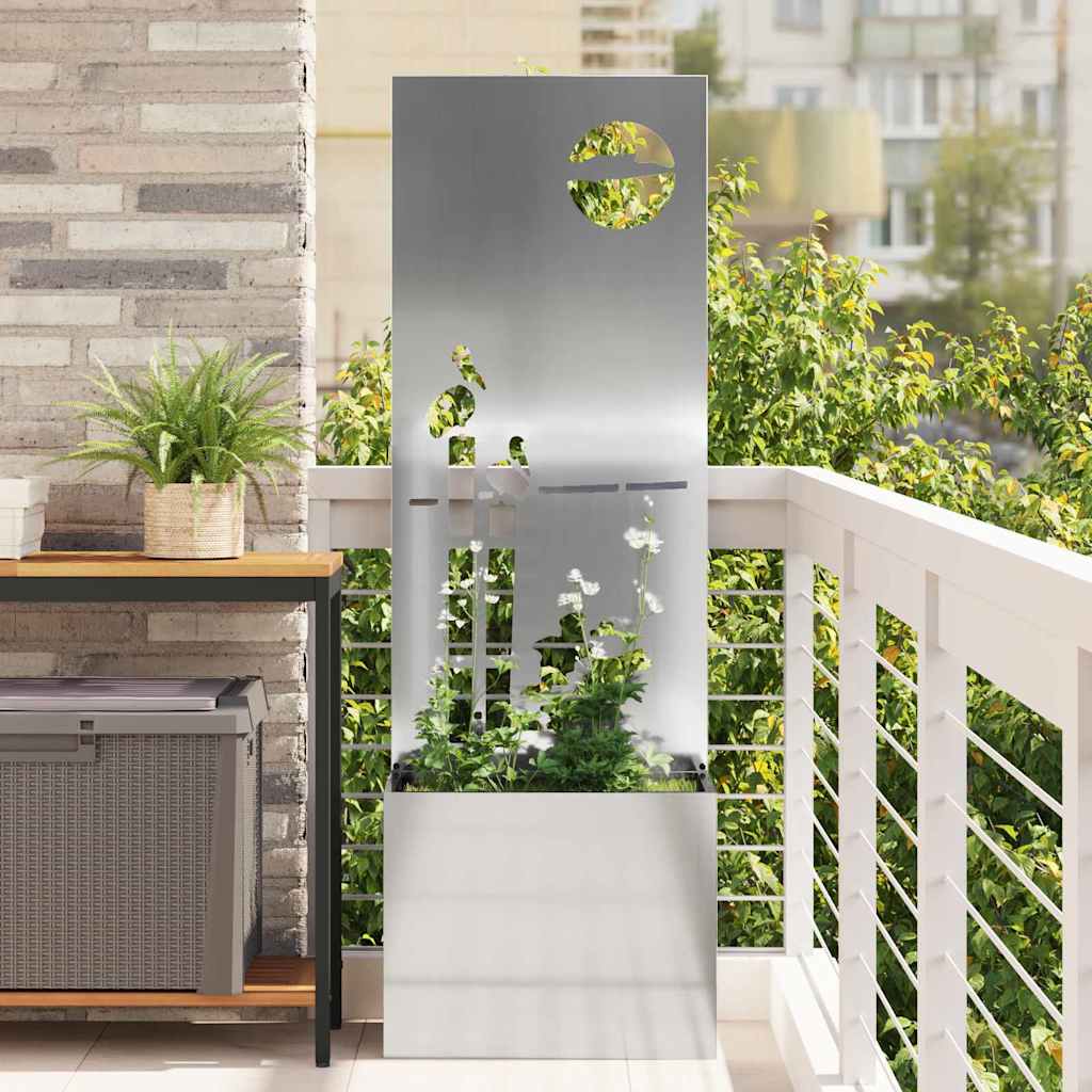 Écran d'intimité de jardin argenté 50 x 32 x 150 cm