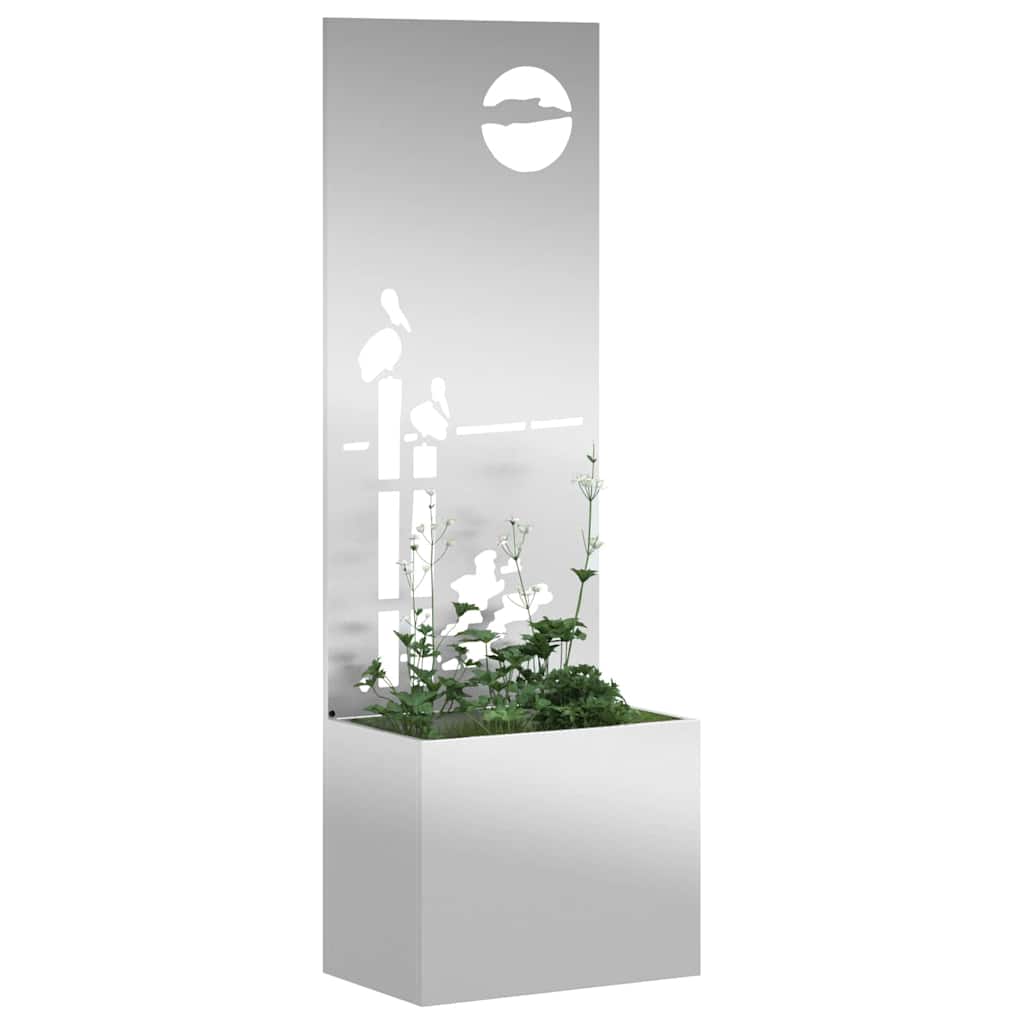 Écran d'intimité de jardin argenté 50 x 32 x 150 cm
