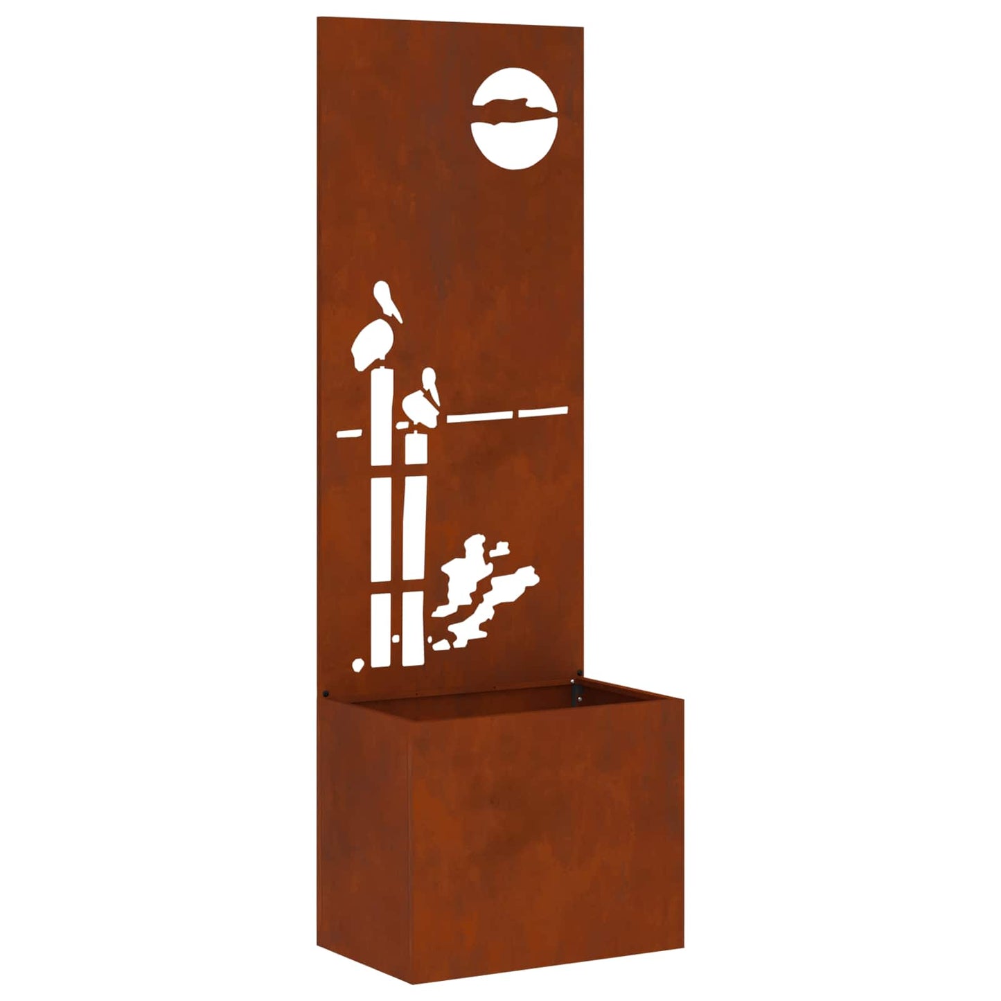 Garden Privacy Screen Rusty 50 x 32 x 150 cm