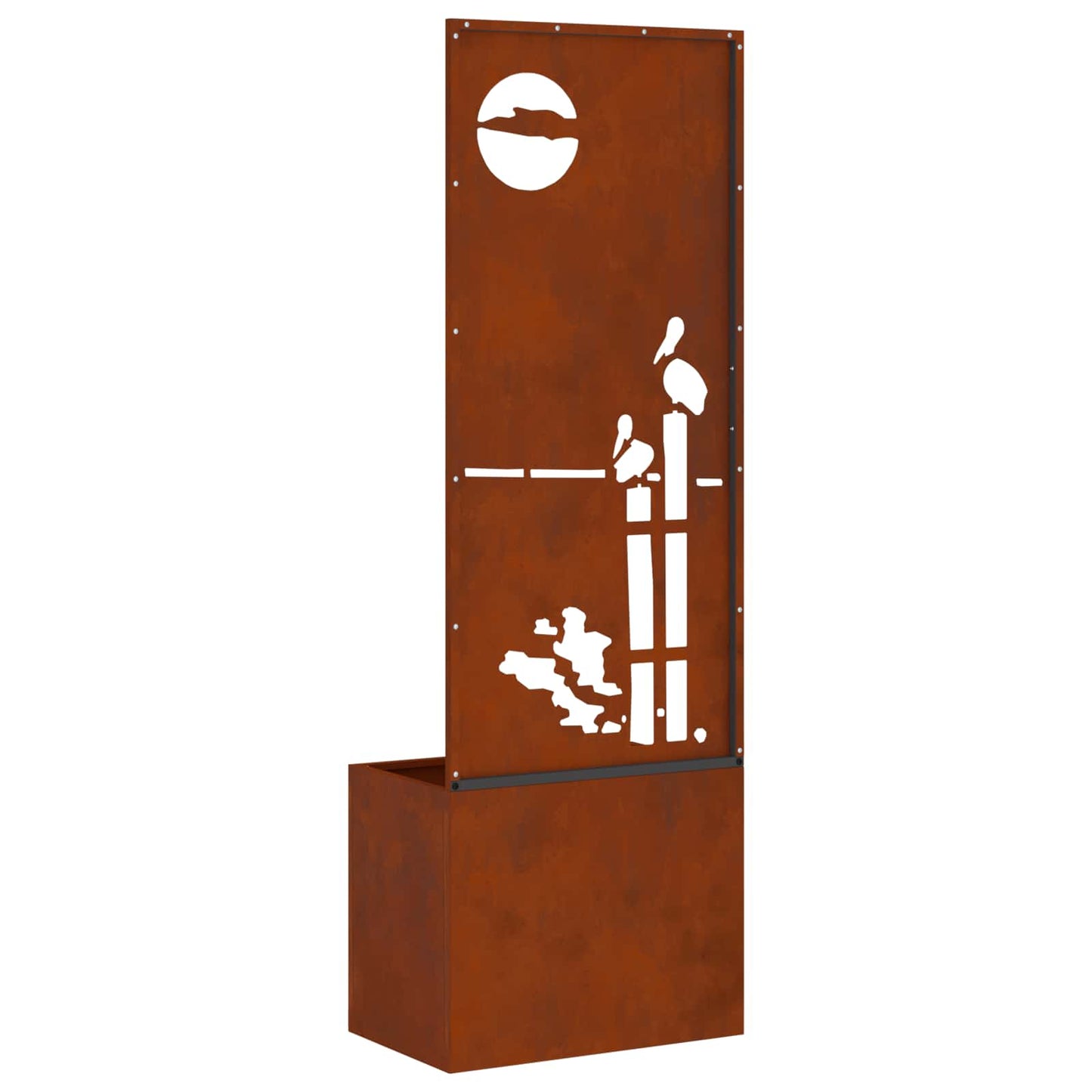 Garden Privacy Screen Rusty 50 x 32 x 150 cm