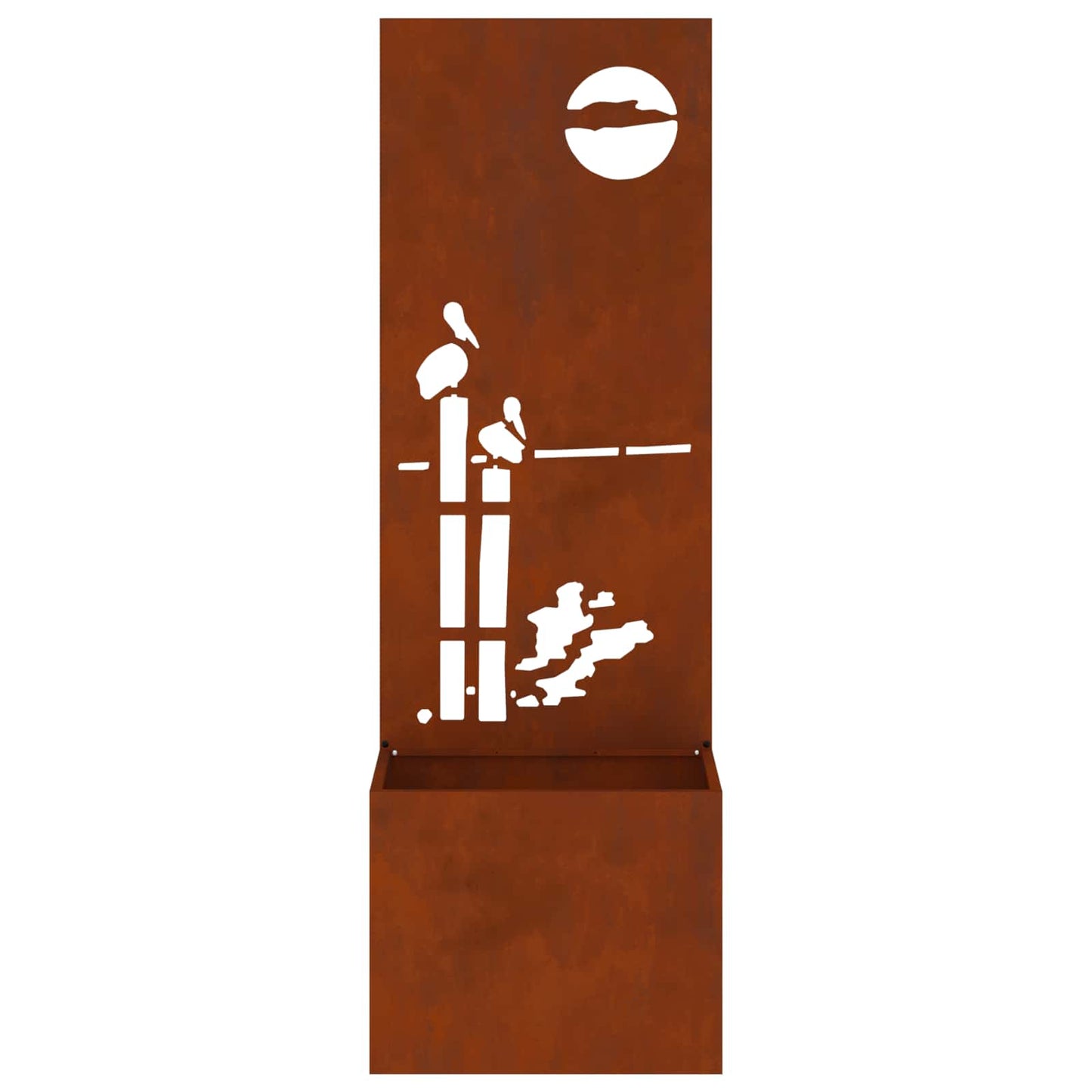 Garden Privacy Screen Rusty 50 x 32 x 150 cm