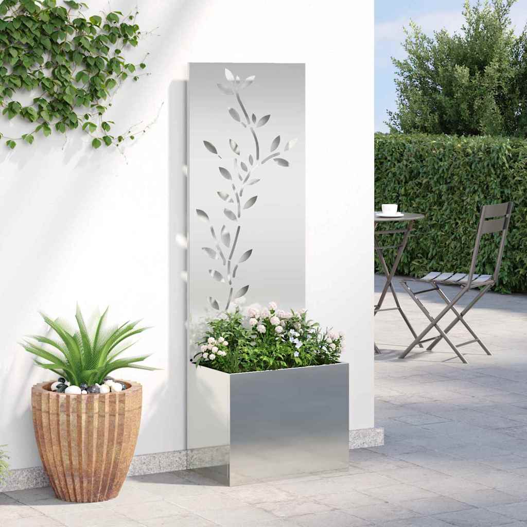 Toile brise-vue de jardin Floral Argent 50 x 32 x 150 cm