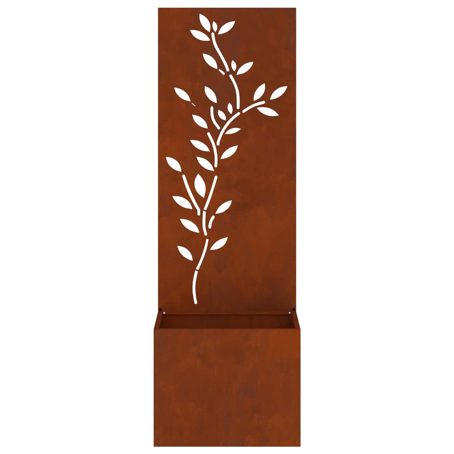 Toile de brise-vue de jardin aspect rouille 50 x 140 cm Acier résistant aux intempéries