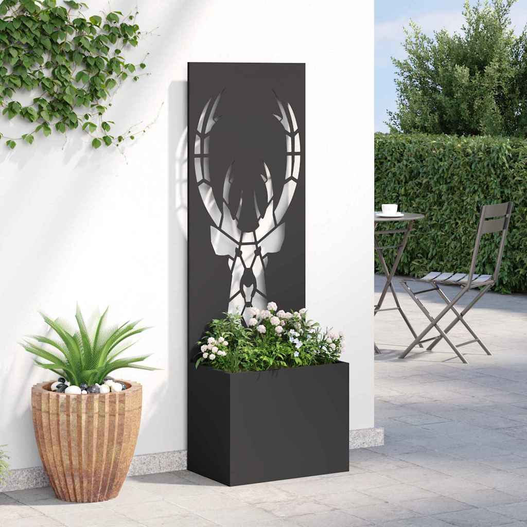 Toile brise-vue de jardin motif animal noir 50 x 140 cm