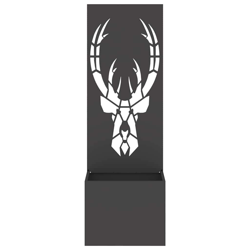 Toile brise-vue de jardin motif animal noir 50 x 140 cm