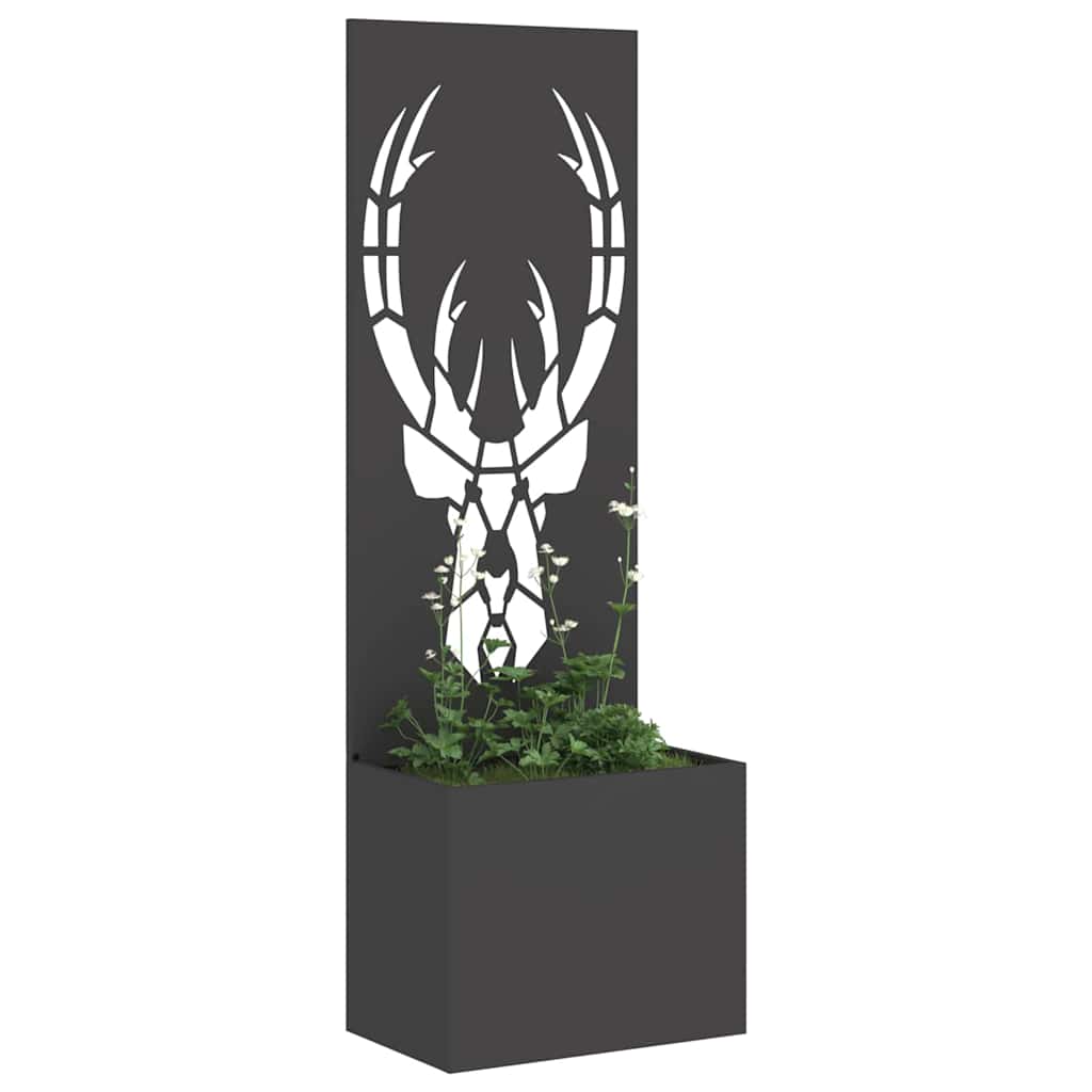 Toile brise-vue de jardin motif animal noir 50 x 140 cm