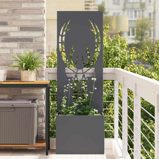 Garten Sichtschutz-Leinwand Tiermuster Anthrazit 50 x 140 cm
