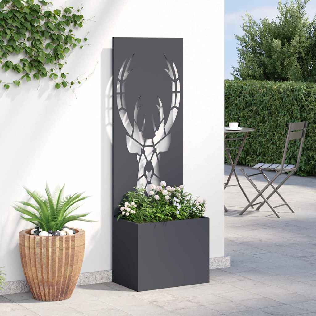 Garten Sichtschutz-Leinwand Tiermuster Anthrazit 50 x 140 cm