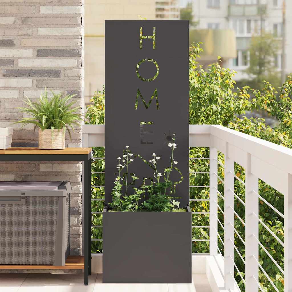Garten Sichtschutz-Leinwand Schwarz 50 x 140 cm