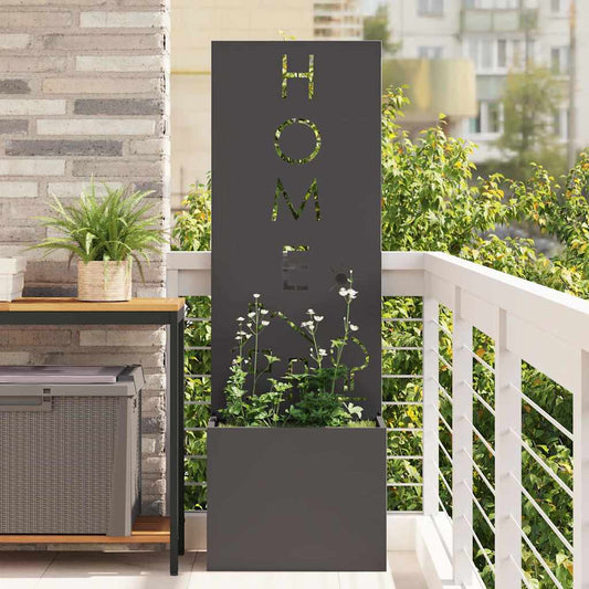 Garten Sichtschutz-Leinwand Schwarz 50 x 140 cm