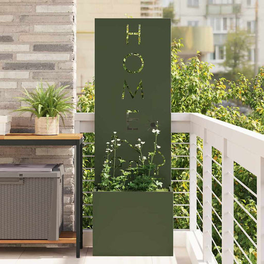 Garten Sichtschutz-Leinwand Olivgrün 50 x 140 cm