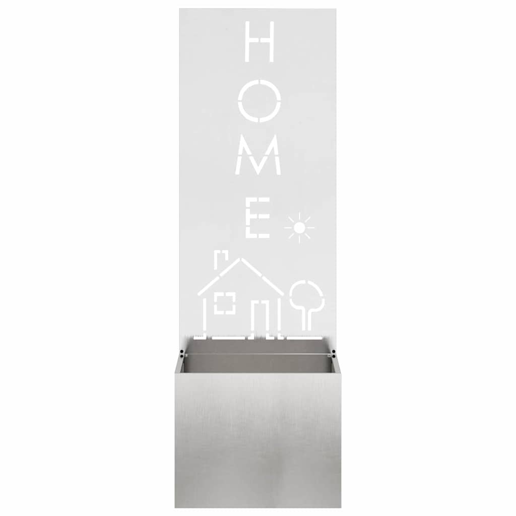 Voile brise-vue de jardin Argent 50 x 140 cm Inox