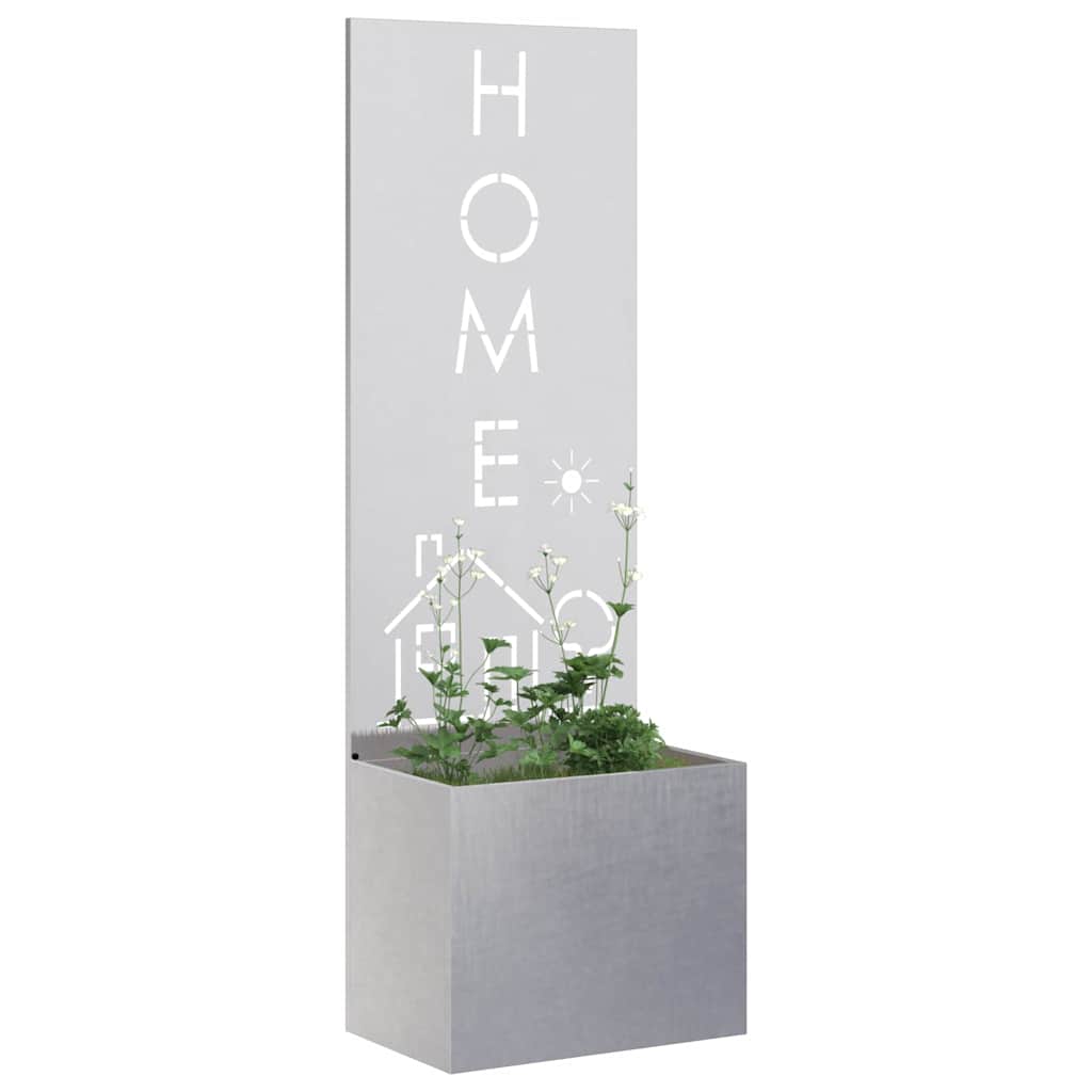 Voile brise-vue de jardin Argent 50 x 140 cm Inox