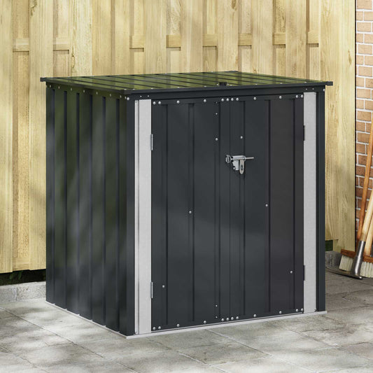 Gartenlagerbox Schwarz 101,5 x 82 x 100 cm Stahl