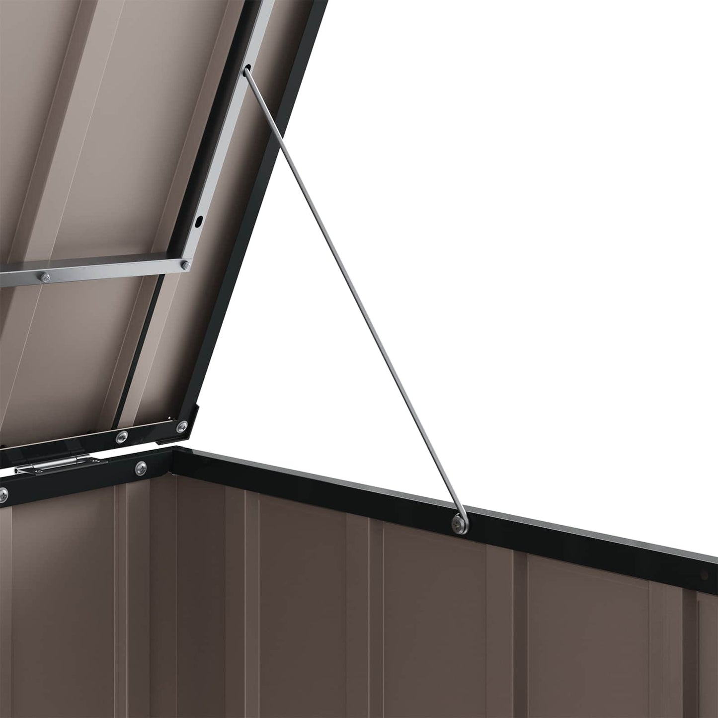Gartenlagerbox Schwarz 151,5 x 82 x 110,5 cm Stahl