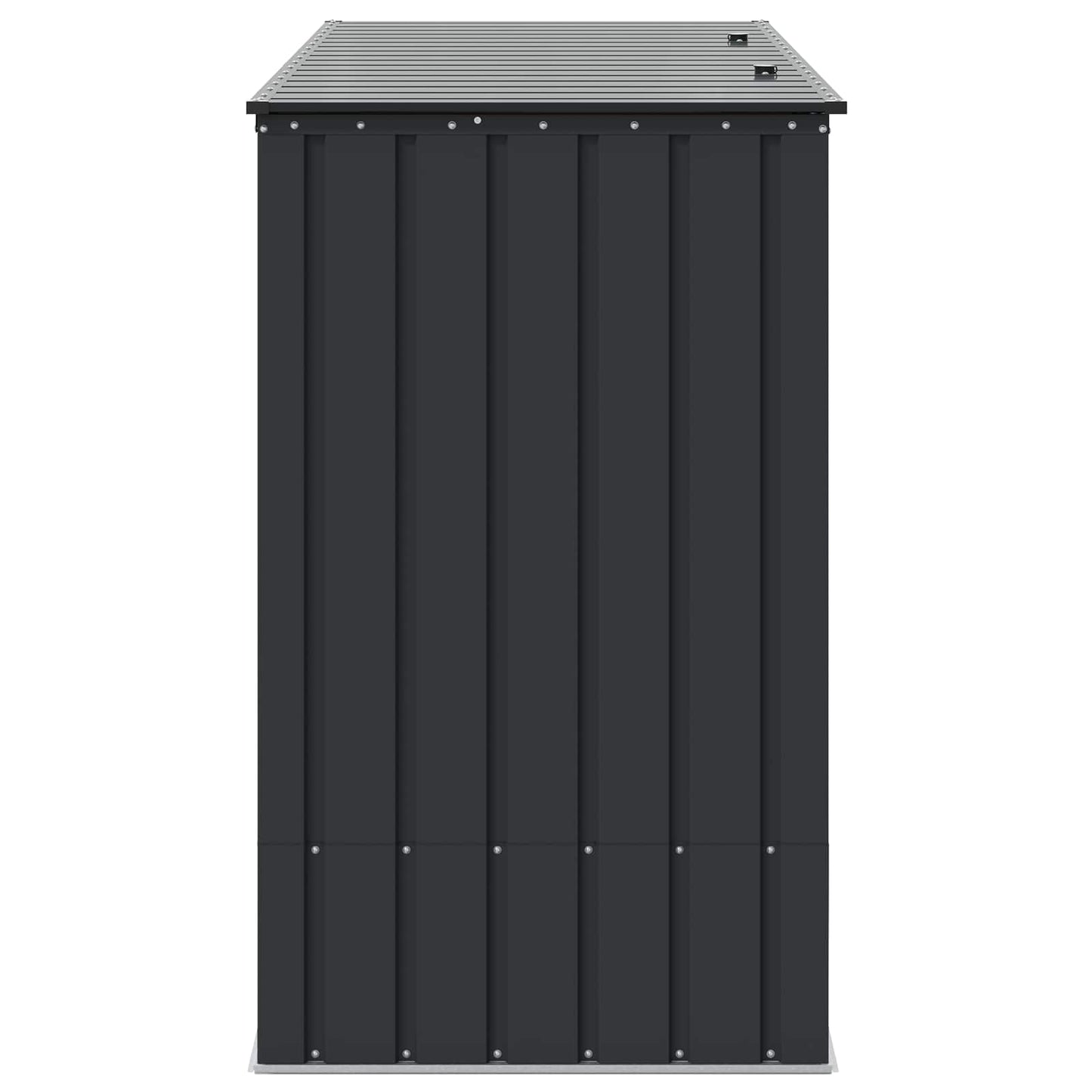Gartenlagerbox Schwarz 214 x 82 x 132 cm Stahl