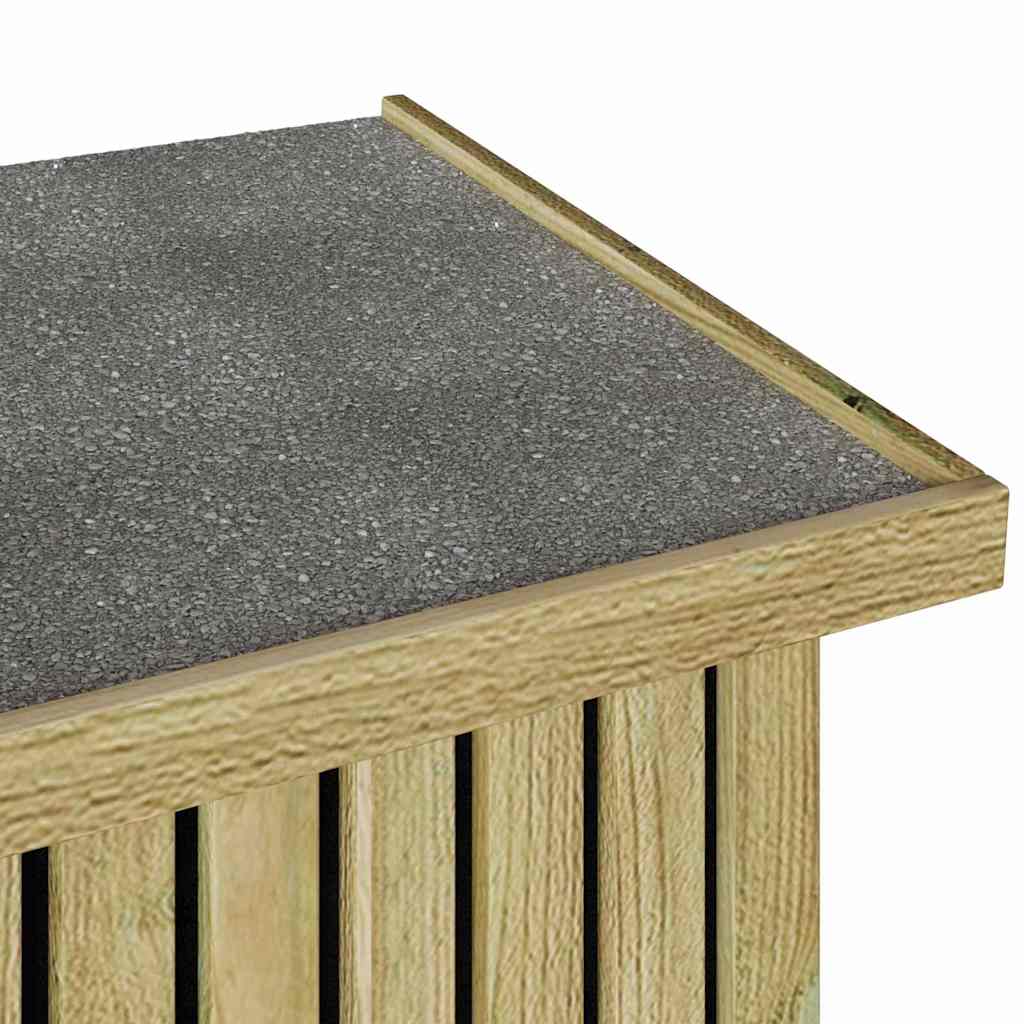 Gartenlagerbox Natur 119 x 44 x 58 cm Imprägniertes Kiefernholz