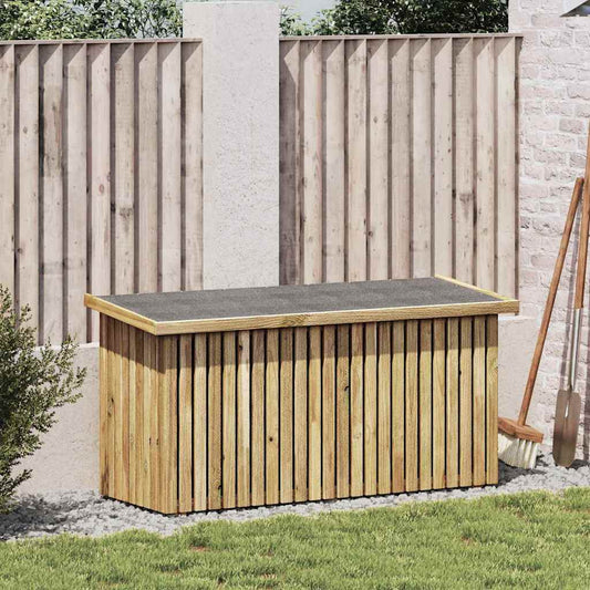 Gartenlagerbox Natur 119 x 44 x 58 cm Imprägniertes Kiefernholz