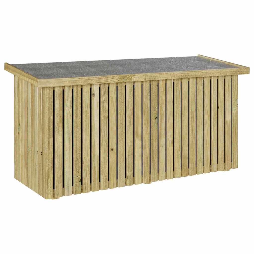 Gartenlagerbox Natur 119 x 44 x 58 cm Imprägniertes Kiefernholz