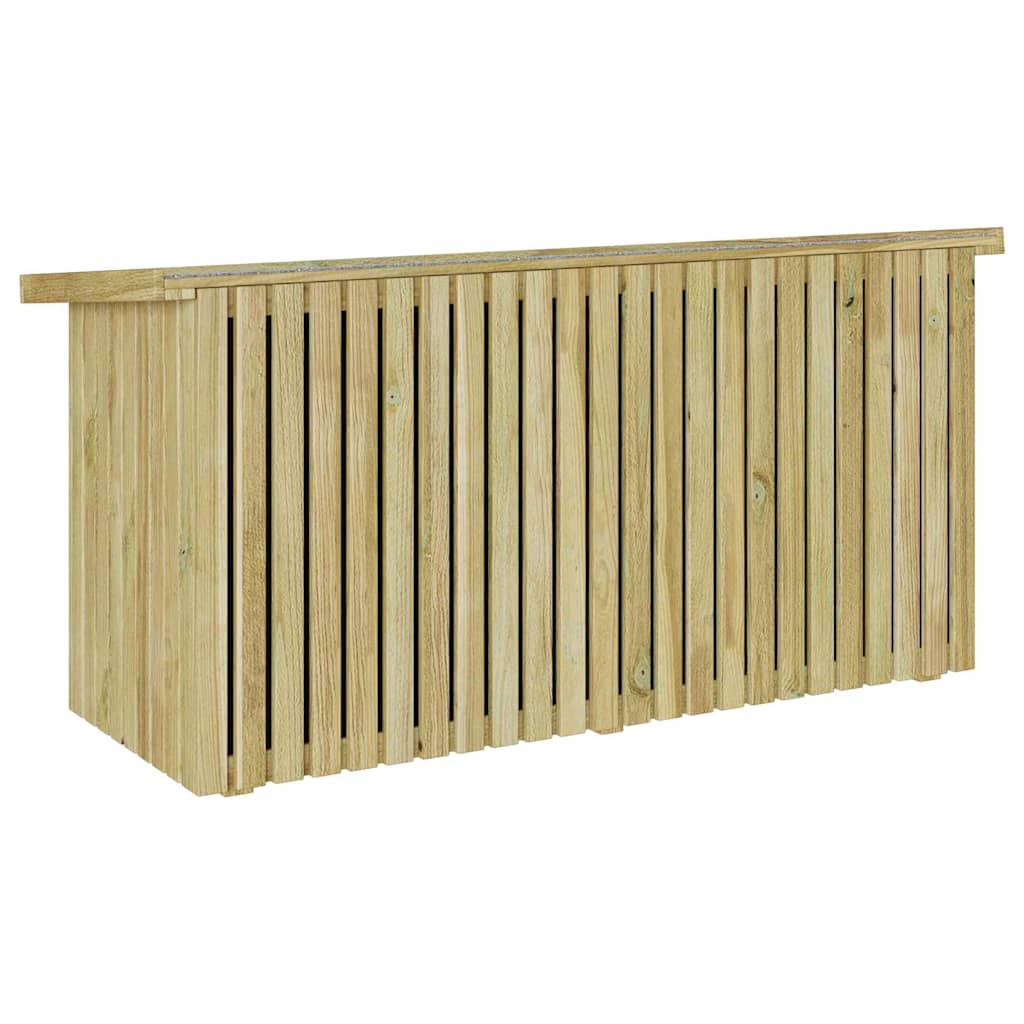 Gartenlagerbox Natur 119 x 44 x 58 cm Imprägniertes Kiefernholz