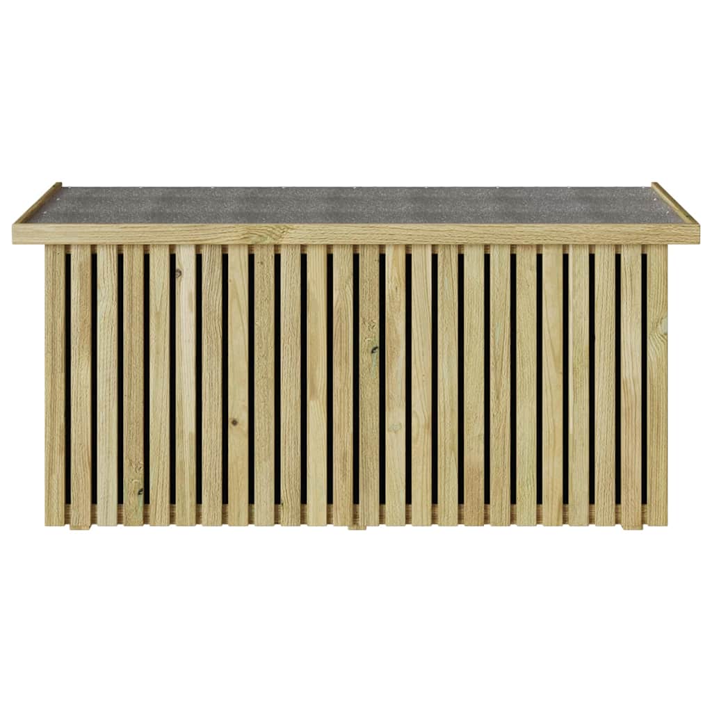 Gartenlagerbox Natur 119 x 44 x 58 cm Imprägniertes Kiefernholz