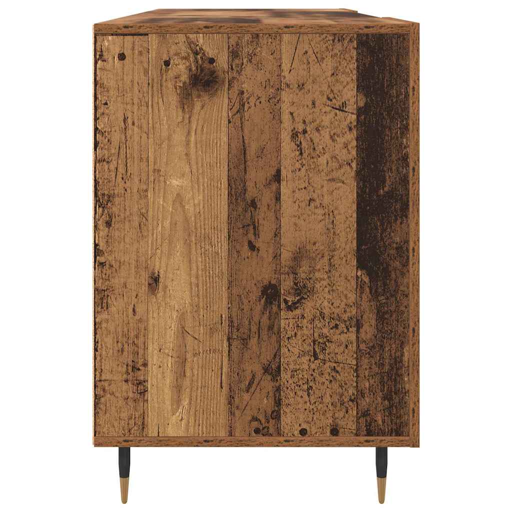 Desk with Shelf Reclaimed Wood 140 x 50 x 75 cm Engineered Wood