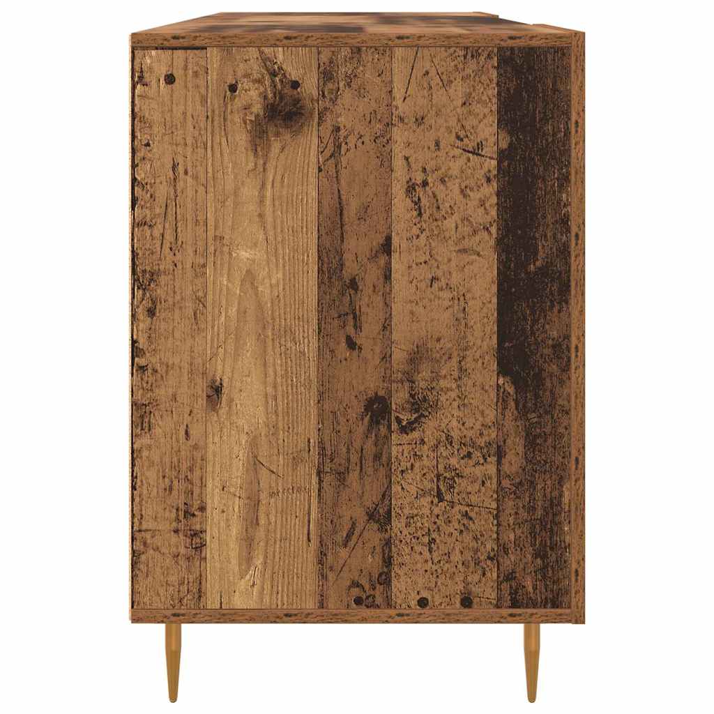 Desk with Shelf Reclaimed Wood 140 x 50 x 75 cm Engineered Wood