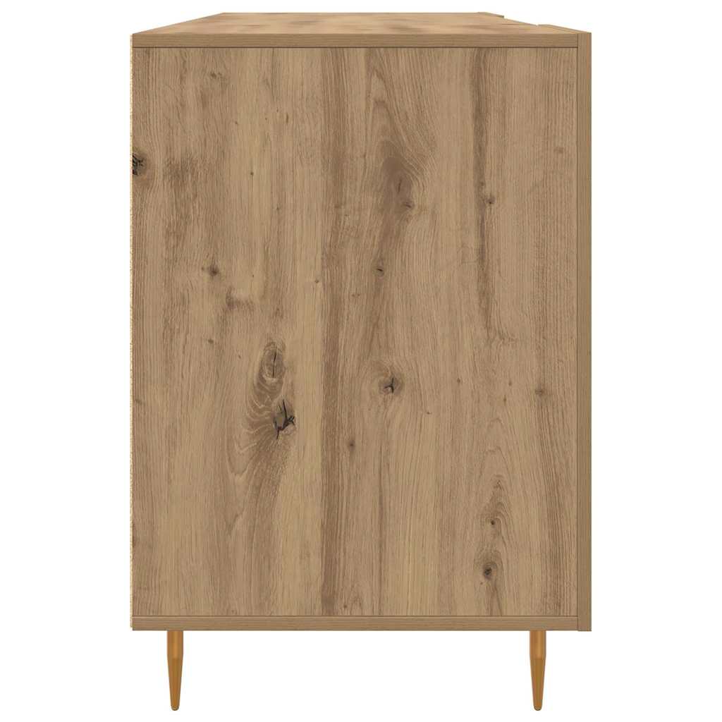 Bureau chêne Artisan 140 x 50 x 75 cm bois d'ingénierie