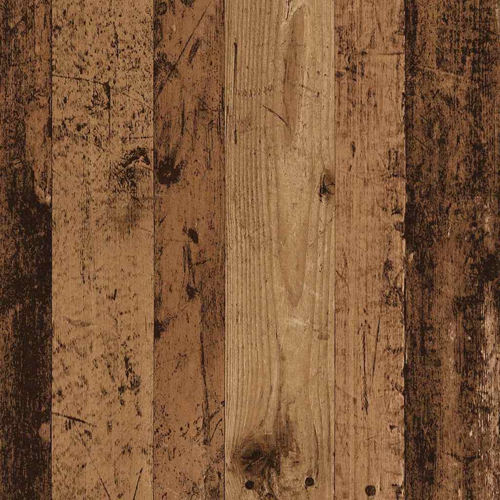 Kleiderschrank mit Regal mit Speicher Altholz 77 x 48 x 102 cm