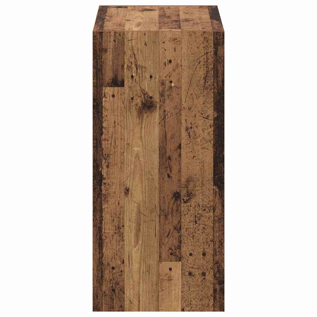 Kleiderschrank mit Regal mit Speicher Altholz 77 x 48 x 102 cm