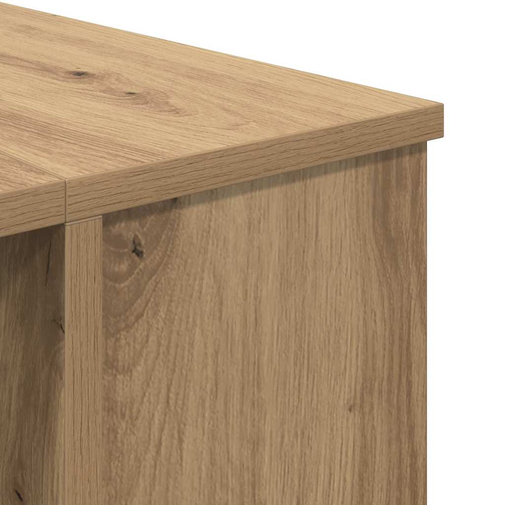 Bureau chêne Artisan 140 x 50 x 75 cm en bois d'ingénierie