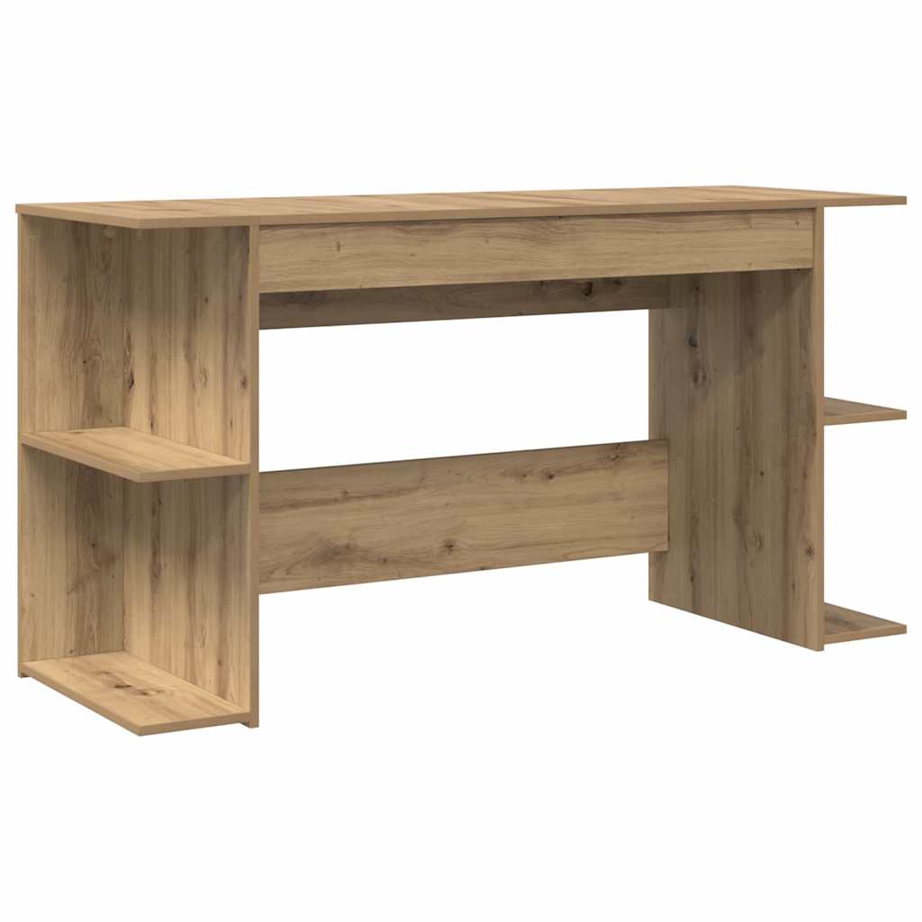 Bureau chêne Artisan 140 x 50 x 75 cm en bois d'ingénierie