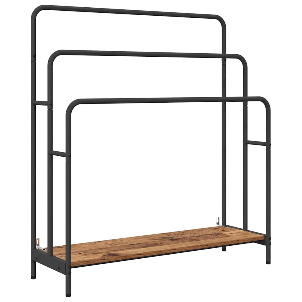 Kleiderständer Altholz 90 x 30 x 100,5 cm Holzwerkstoff