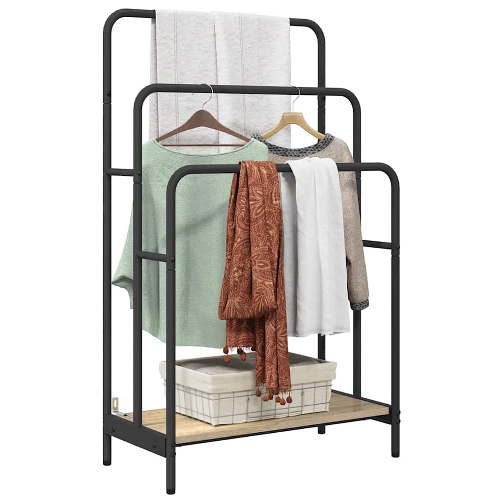 Clothes rack Sonoma Oak 60 x 30 x 100.5 cm wood-based material
