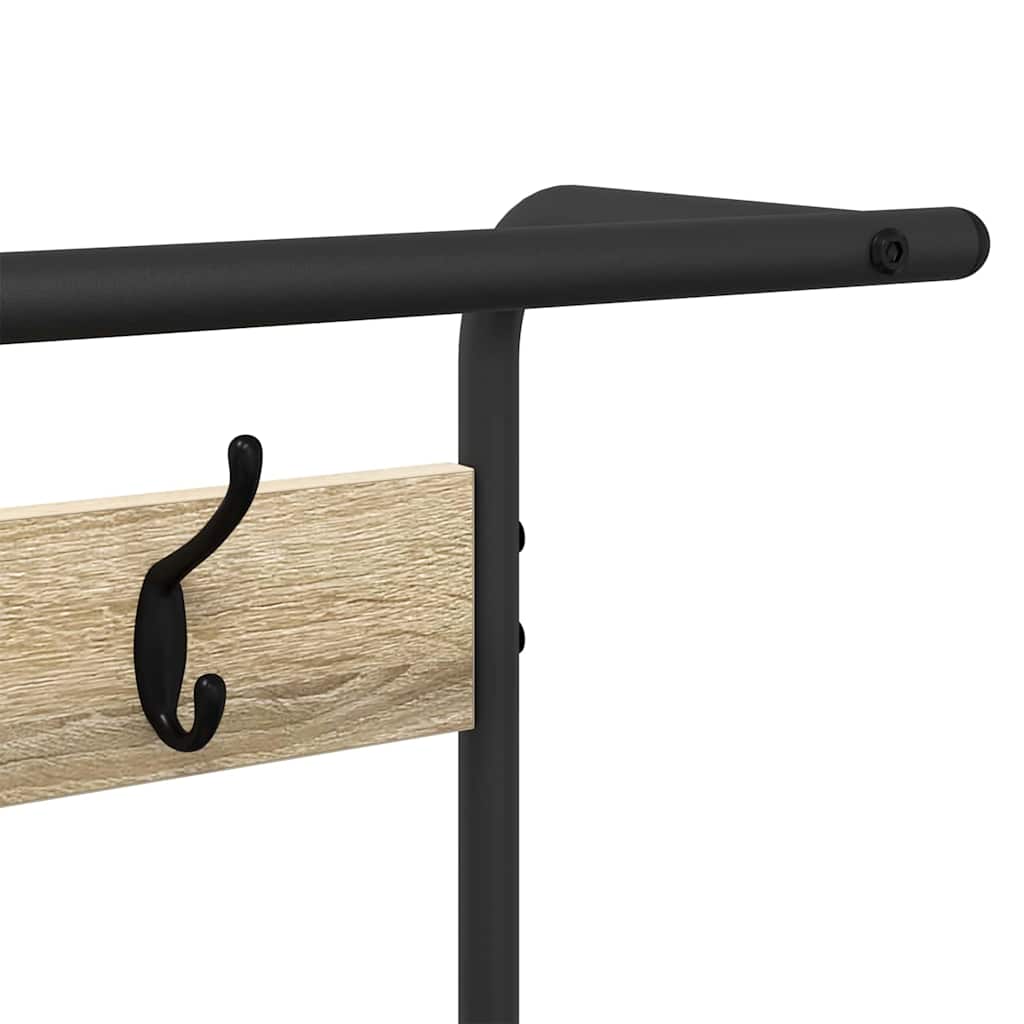 Garderobenständer Sonoma-Eiche 75 x 34 x 184 cm Holzwerkstoff