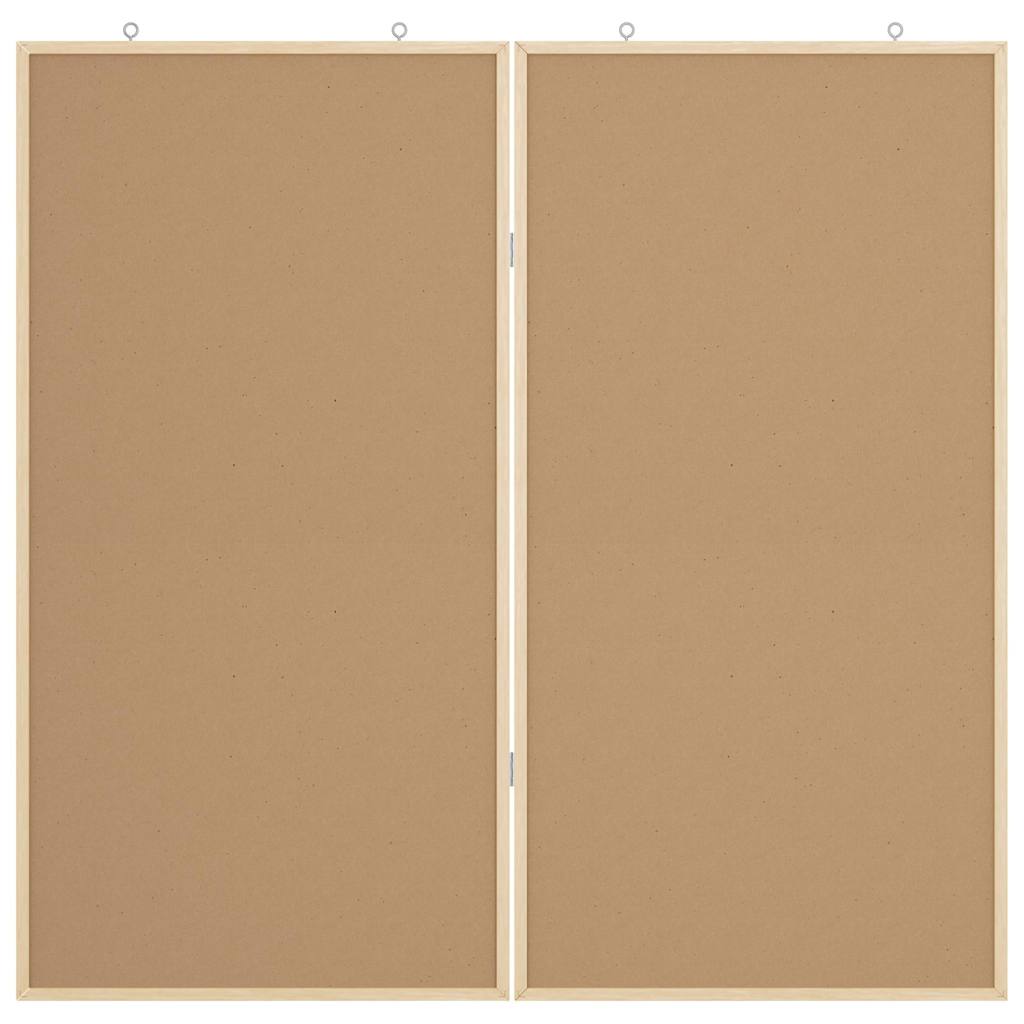 Info-Tafel Weiß 80 x 80 x 1,4 cm Massivholz Kiefer