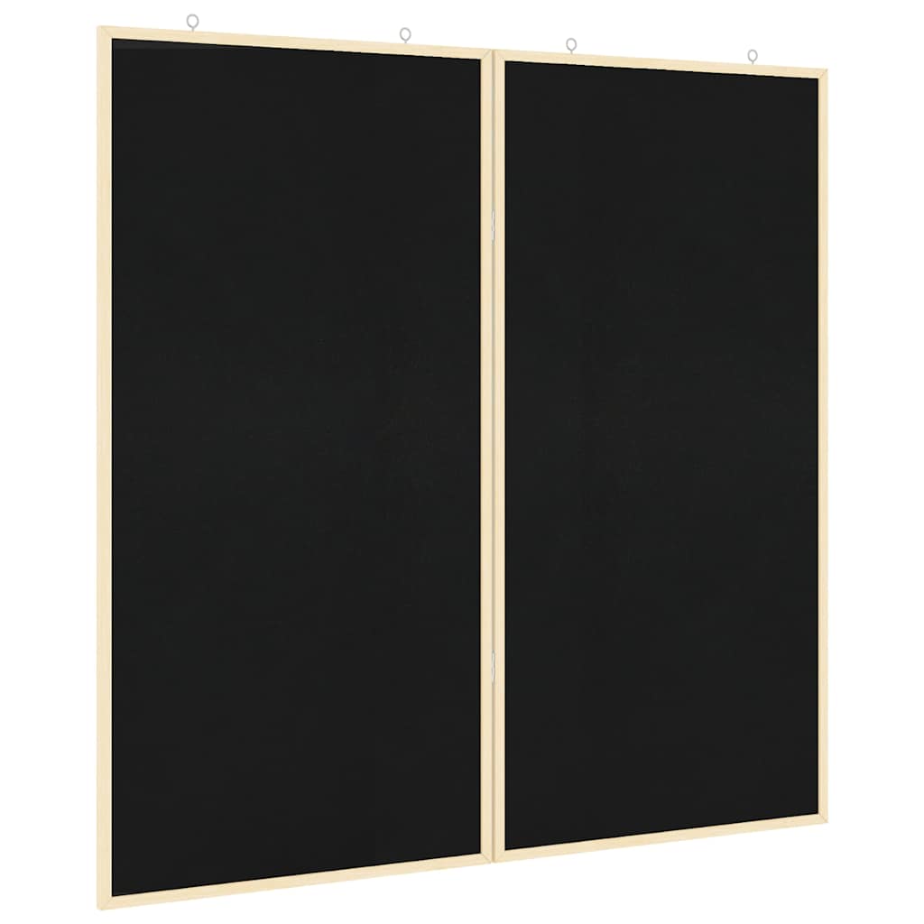Info-Tafel Schwarz 80 x 80 x 1,4 cm Massivholz Kiefer