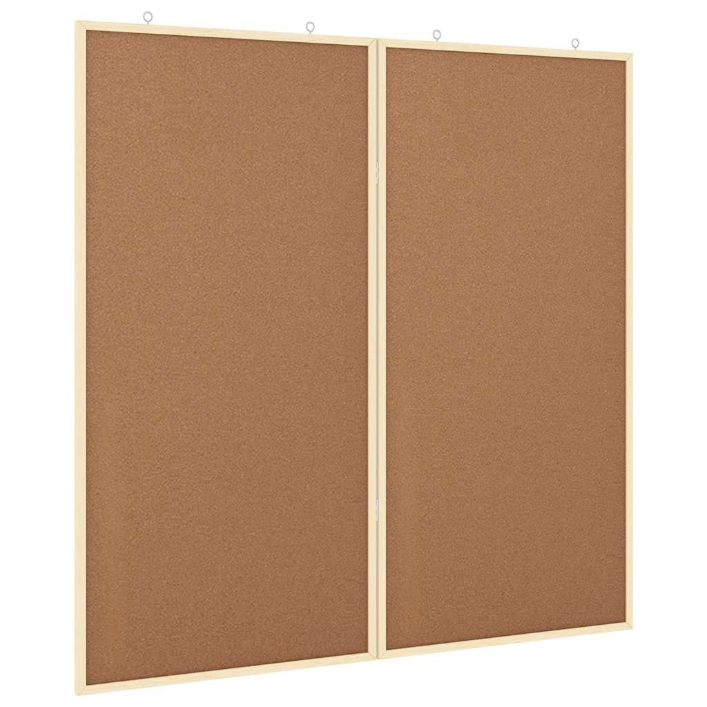 Info-Tafel Braun 80 x 80 x 1,4 cm Massivholz Kiefer