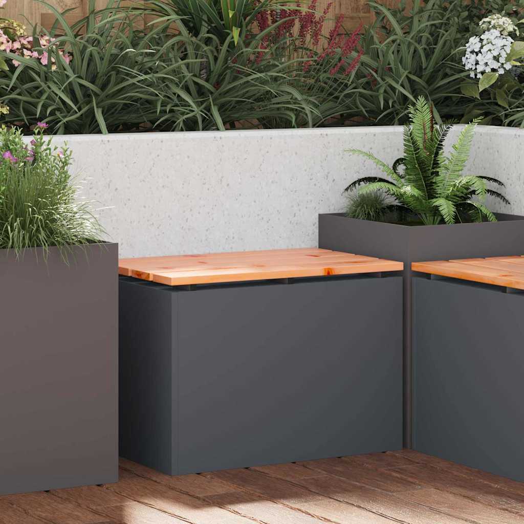 Gartenbank Anthrazit 60 x 40 x 43 cm