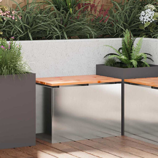 Gartenbank Edelstahl 60 x 40 x 43 cm