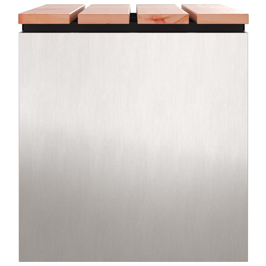 Gartenbank Edelstahl 60 x 40 x 43 cm