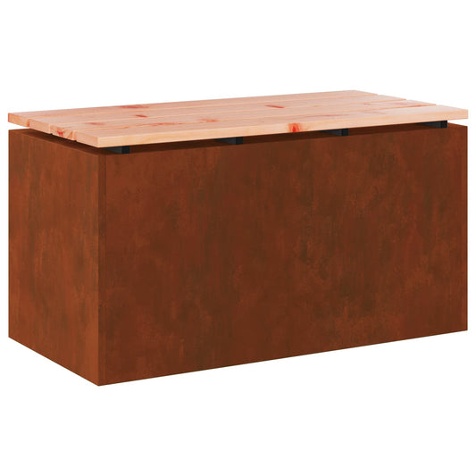 Gartenbank Wetterfeststahl 80 x 40 x 43 cm